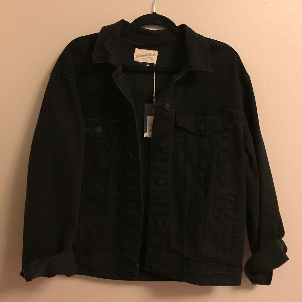 Black jean jacket NWT